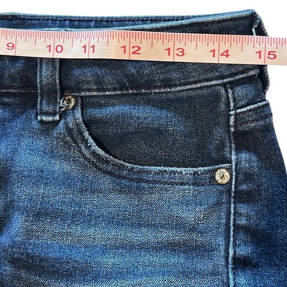 American Eagle Outfitters The Dream Short Midi ladies size 6 Jean Shorts Button - Picture 11 of 12